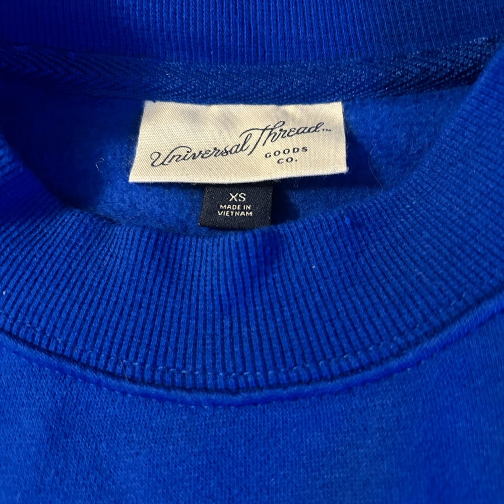 Universal Thread Blue Sweatshirt with 'JOY' Lettering - Picture 2 of 2